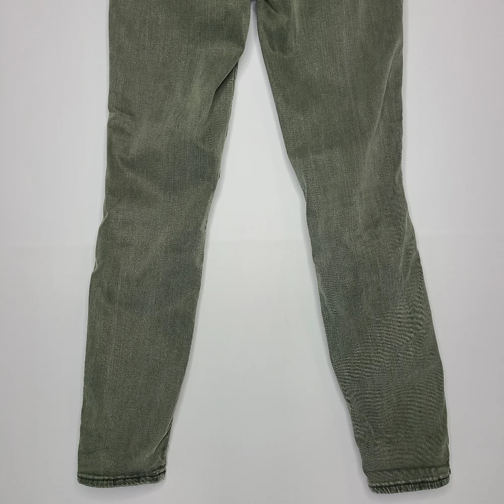 Pistola Audrey Pants Moto Detail Skinny Knit Olive Green Size 26 - Picture 7 of 10